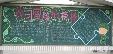2016一年级学雷锋黑板报资料
