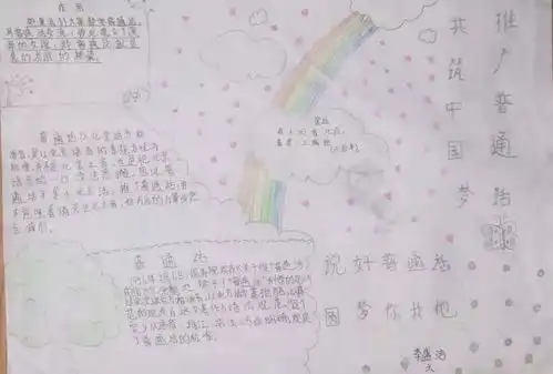 三灶镇九灶小学举行推广普通话主题手抄报比赛李敏悦
