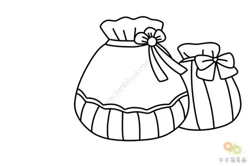 元旦福袋简笔画