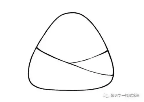 每天学一幅简笔画各种可爱的端午节卡通粽子简笔画步骤教程大全
