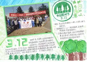 中国植树节3.12手抄报设计图