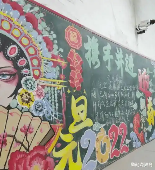 初中生黑板报火了,在黑板上画出昨日青空,犹如贴上去的壁纸