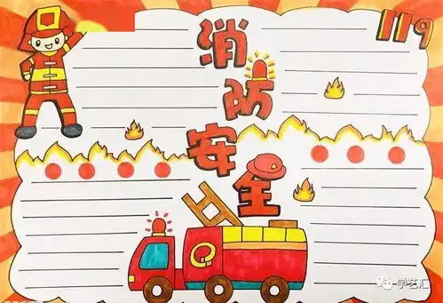 消防安全手抄报,这一波手抄报教程太值了