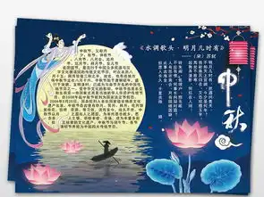 唯美古典中秋节小报手抄报模板图片素材psd下载17.91mb中秋节手抄报大全节日手抄报