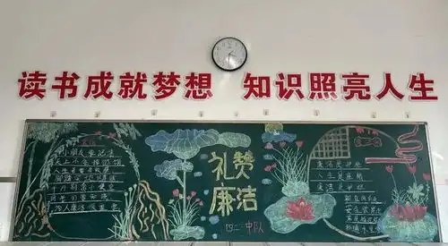 西安市汉都第一学校开展清廉主题黑板报评比活动