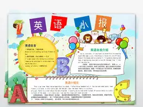 word快乐英语小报读书学习手抄报英文电子手抄报图片模板worddoc设计图下载英语手抄报大全编号19164512