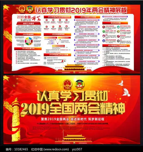 学习2019年两会精神板报红动网