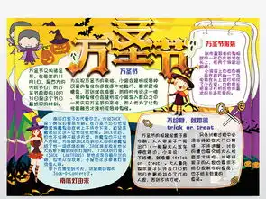 万圣节南瓜灯鬼节糖果孩子word电子小报图片素材感恩节手抄报大全psd模板下载200.09mb节日手抄报