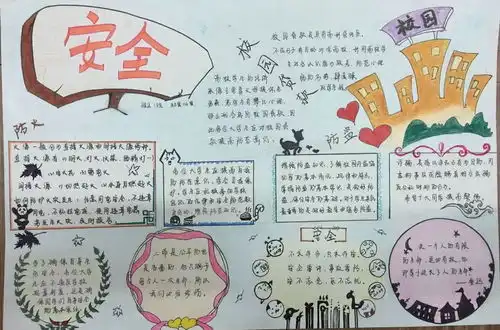 美术学院举办以平安校园为主题手抄报设计活动