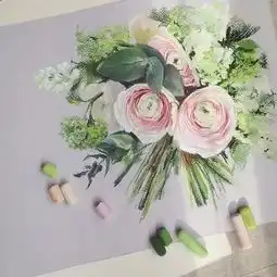 这样性感的作品,居然是粉笔画