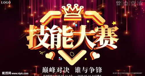 大气技能大赛比赛展板图片