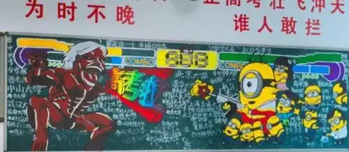 小学生创意黑板报,画工细腻精妙绝伦,隔壁班同学自愧不如