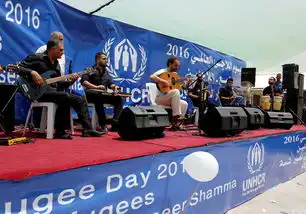 伊拉克巴格达难民营纪念世界难民日