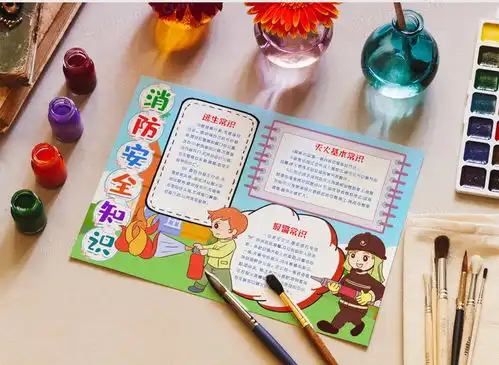消防小报安全知识小报手抄报模版word模板下载熊猫办公