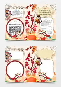 春节小报word模板下载精品春节小报word大全熊猫办公