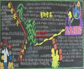 重阳节黑板报重阳节想象