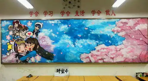初中生黑板报走红,老师看后舍不得擦,网友灵魂画手