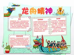 龙舟精神赛龙舟电子小报端午节手抄报图片素材worddoc模板下载27.64mb端午节手抄报大全节日手抄报