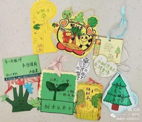 走进自然手绘绿色变废为宝奎文区德信现代小学植树节活动真精彩