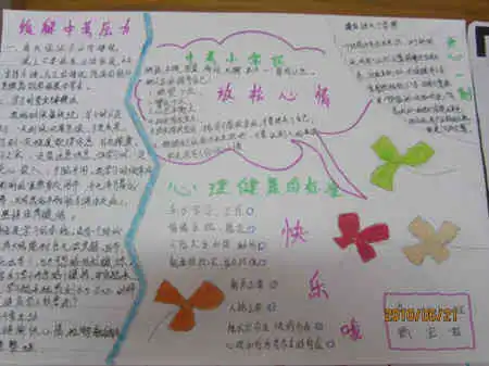 手抄报图片缓解压力,放松心情