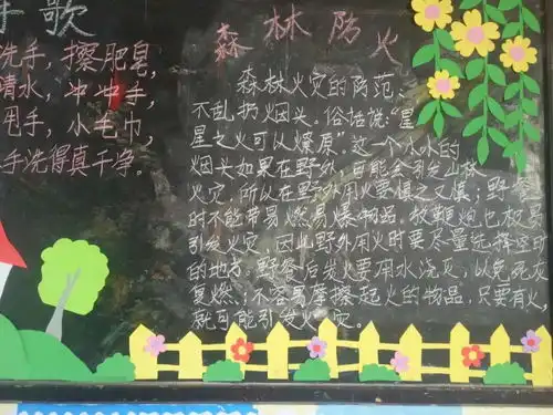 滇滩镇中心小学开展防火常抓,青山常在森林防火安全教育系列活动