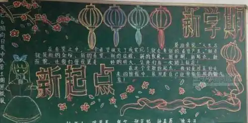 新学期,新变化设计新学期,新变化图片查字典板报网