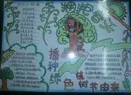 植树节手抄报还地球一片绿色