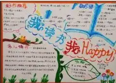 读书手抄报怎么画简单漂亮小学生快乐阅读手抄报内容读书快乐手抄报图片大全1小手画堂