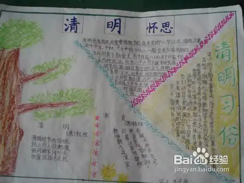 清明节手抄报内容清明节渊源