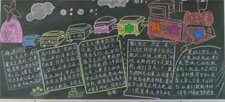 弘扬民族精神黑板报勇于创新