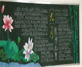 教师节黑板报让鲜花告诉您