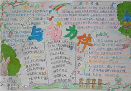 读书手抄报资料书山有路勤为径