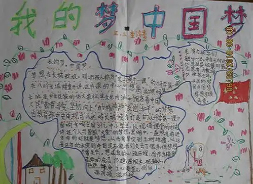 我的梦中国梦手抄报图文资料