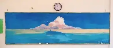 抖音获赞1000万的美术老师,用粉笔将黑板报画出油画质感,美到央视大大都为其打call