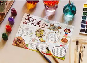 舌尖上的中华美食小报手抄报word模板下载熊猫办公