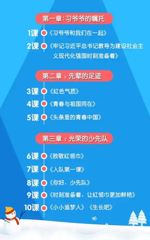 全体少先队员,你们的寒假10课来啦