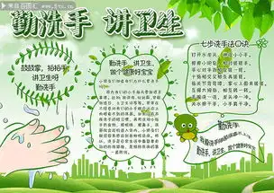 勤洗手讲卫生健康小报