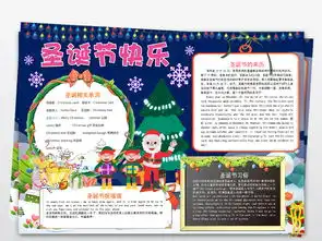 word英语圣诞节小报平安夜手抄报新年电子小报图片模板worddoc设计图下载圣诞节手抄报大全编号18943204
