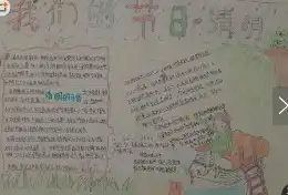 手抄报版面设计图小学生清明节手抄报清明时节