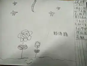 仿写小鱼的梦龙祥路小学一年级四班手抄报