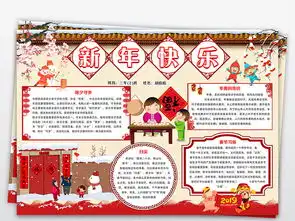 2019年春节新年元旦快乐小报年俗猪年寒假手抄小报图片素材psd模板下载191.30mb元旦手抄报大全节日手抄报
