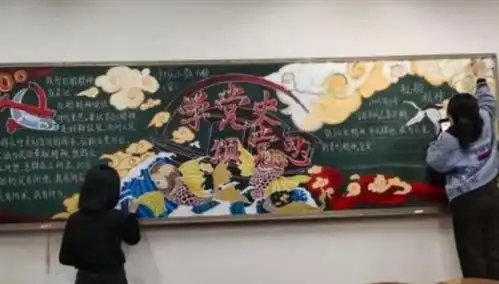 初中生黑板报火了,老师看完舍不得擦,现在的学生太有才了