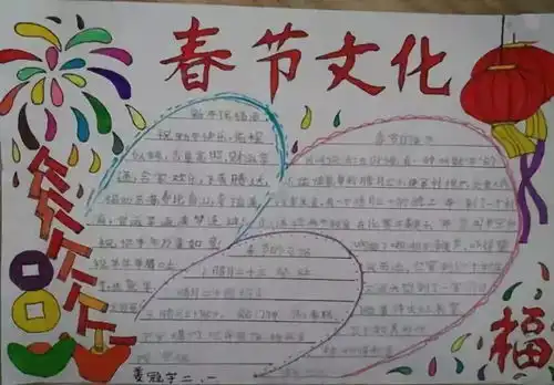 春节手抄报最全汇总,可下载,英汉双语附16年级春节作文写作思路技巧范文