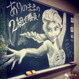 日本学生的黑板报逆天了...