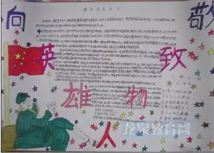 向英雄致敬手抄报内容