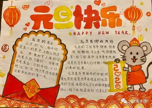 2021年元旦手抄报合集,一起来看看元旦小报的画法,收藏备用