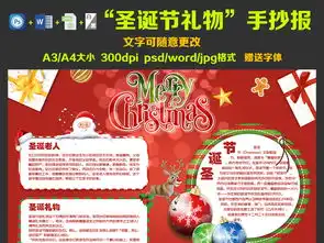 圣诞礼物圣诞老人手抄报图片素材psd模板下载61.58mb圣诞节手抄报大全节日手抄报