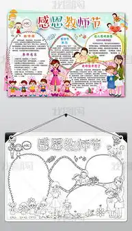 wordps感恩教师节小报感谢恩师手抄报关于老师的电子小报图片模板psd设计图下载教师节手抄报大全编号18566666