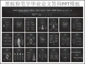 黑板粉笔字毕业论文答辩ppt模板下载