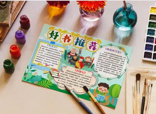 好书推荐小报读书手抄报word模板下载熊猫办公